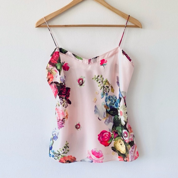 Ted Baker Floral Cami / Camisole Satin-like - Picture 1 of 12